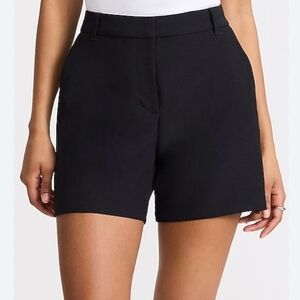 Express Black Bermuda Extreme High Rise Tailored Shorts Pockets Size 6 New
